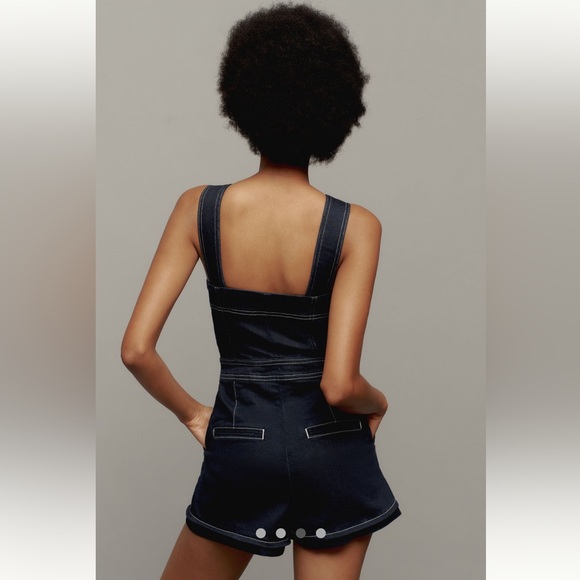Anthropologie NWT The Portside Button-Front
Romper by Maeve: Denim Edition 4. - Picture 3 of 13